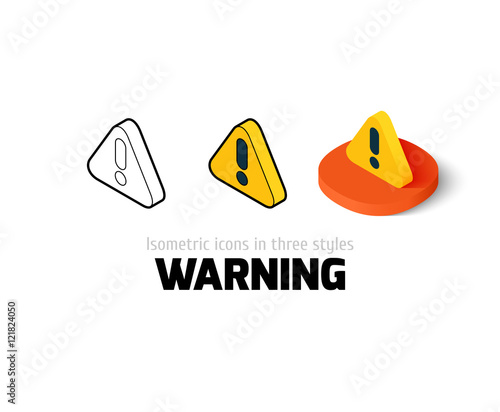 Warning icon in different style