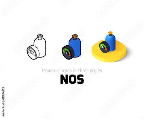 NOS icon in different style