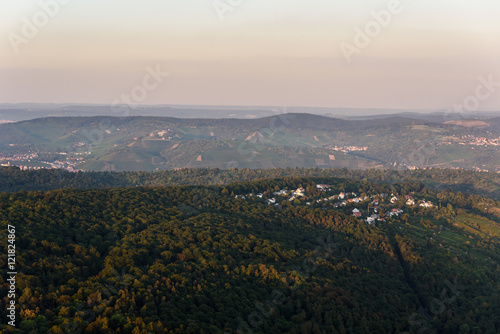 View to the Neckar Valley at Frauenkopf, Hedelfingen and Obertuerkheim
