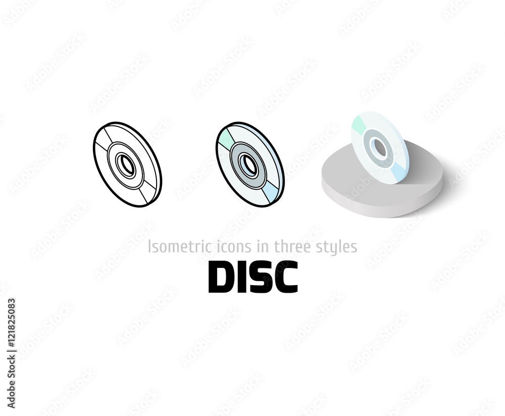Disc icon in different style Disc icon in different style
