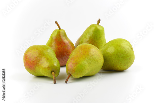 six ripe pears