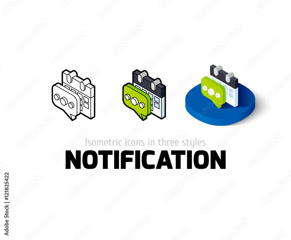 Notification icon in different style Notification icon in different style