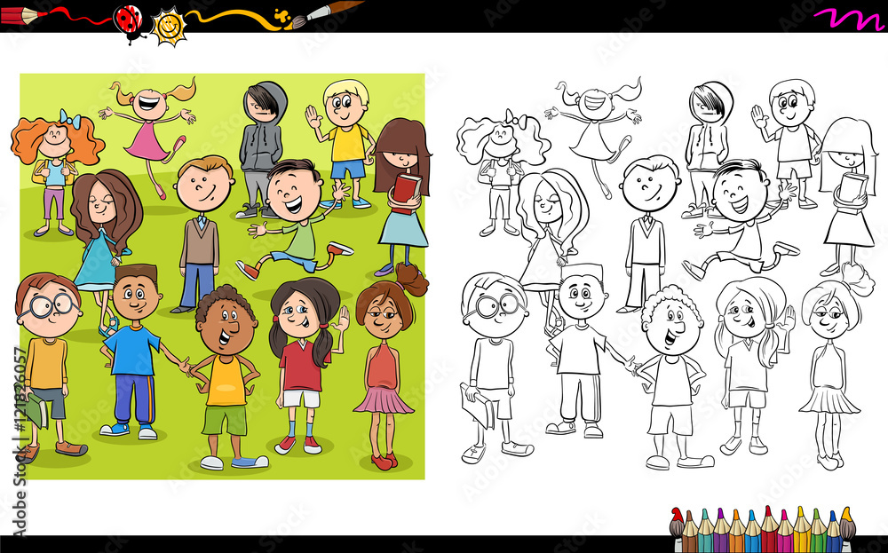 kid characters coloring book kid characters coloring book