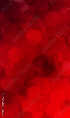 beautiful red geometry background. vector illustration. polygonal pattern.