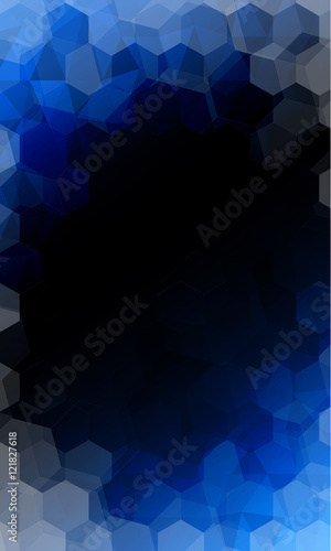 beautiful dark blue color geometry background. vector illustration. polygonal pattern