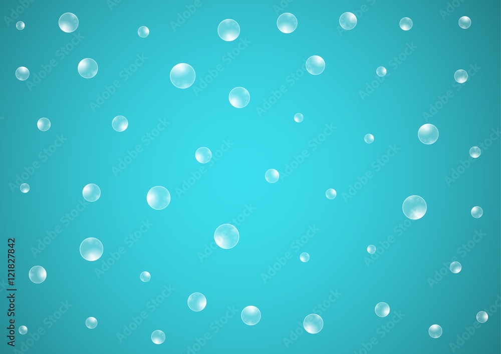 water drops on blue background