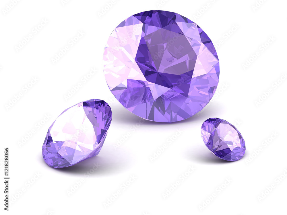 Shiny white amethyst illustration (high resolution 3D image) 3D Shiny white amethyst illustration (high resolution 3D image) 3D