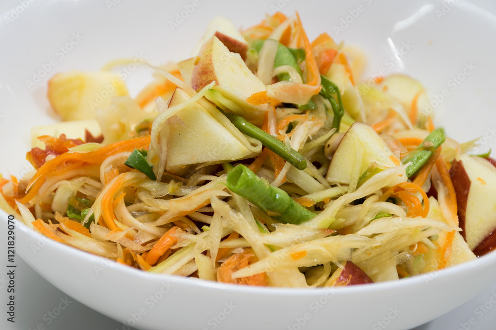 Thai papaya salad (  Som Tum)