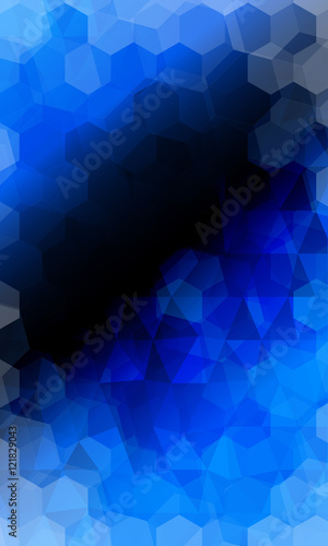 beautiful dark blue color geometry background. vector illustration. polygonal pattern