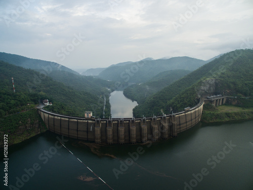 The Bhumibol Dam is a concrete arch dam on the Ping River, a tributary of the Chao Phraya River, in Amphoe Sam Ngao district of Tak Province, Thailand