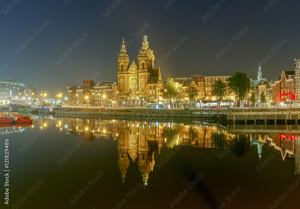Amsterdam. The church of St. Nicholas.
