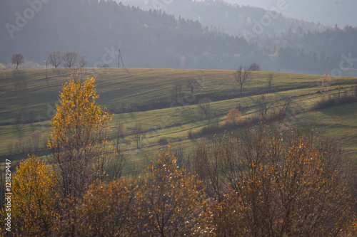 Fototapeta Naklejka Na Ścianę i Meble -  Bieszczady -jesień w Otrycie