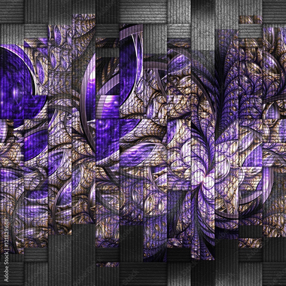 Obraz premium Scrambled fractal background