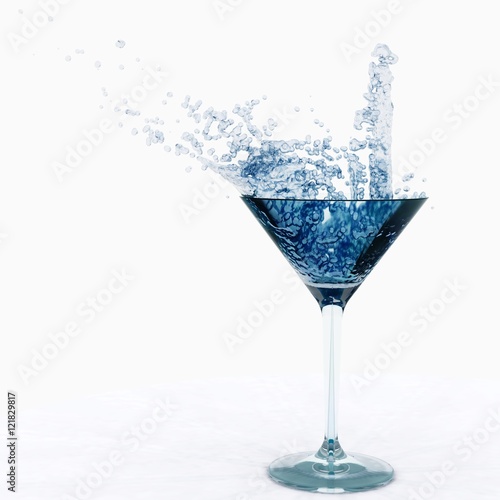 splash in a glass. water in a glass. wine is poured into a glass.  