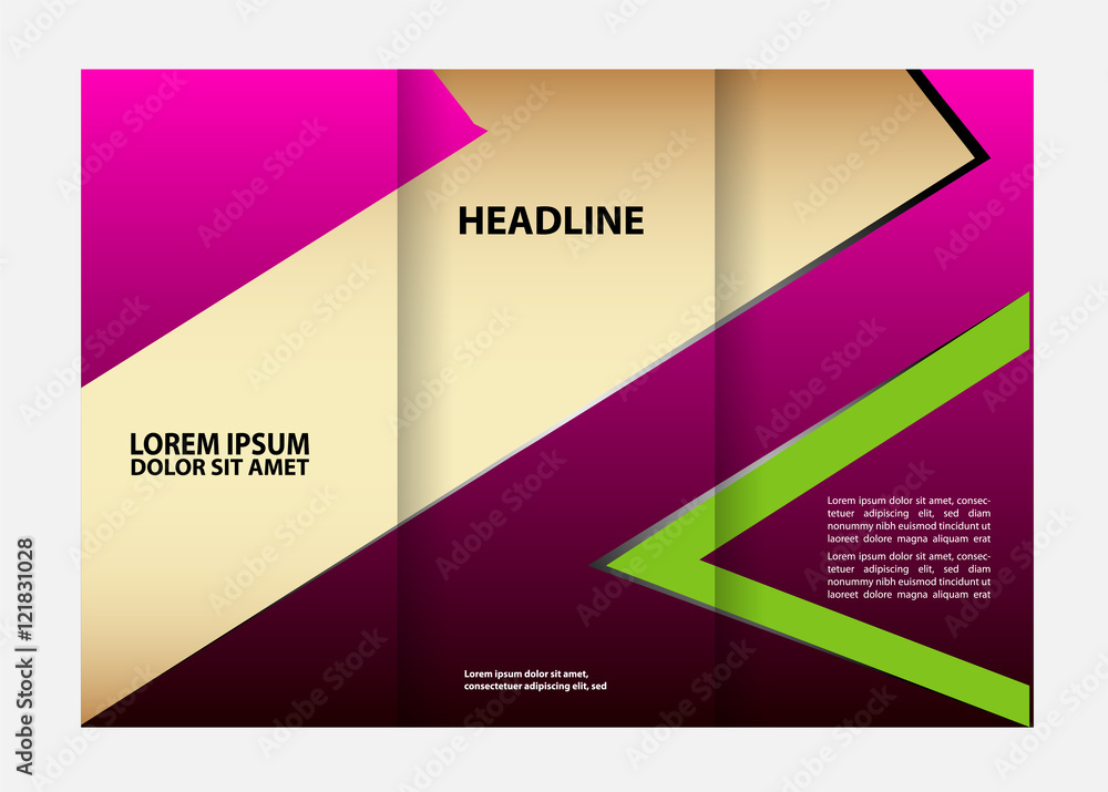 Naklejka premium brochure folder leaflet abstract element