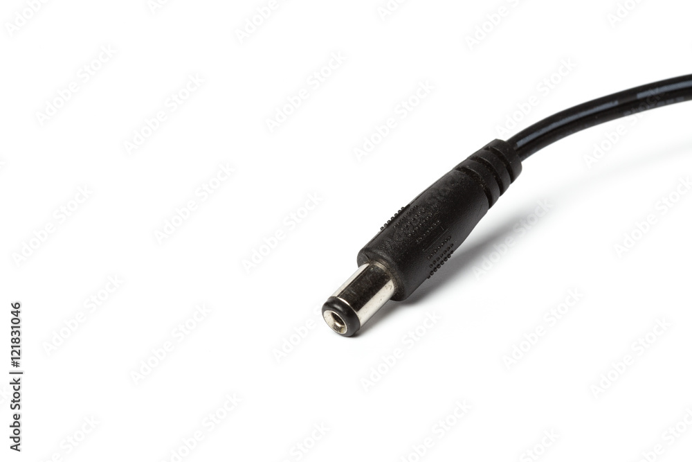 Electric power adapter isolated on white background Electric power adapter isolated on white background