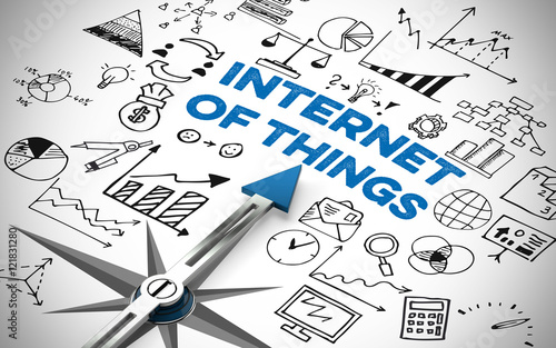 Internet of Things Konzept mit Symbolen