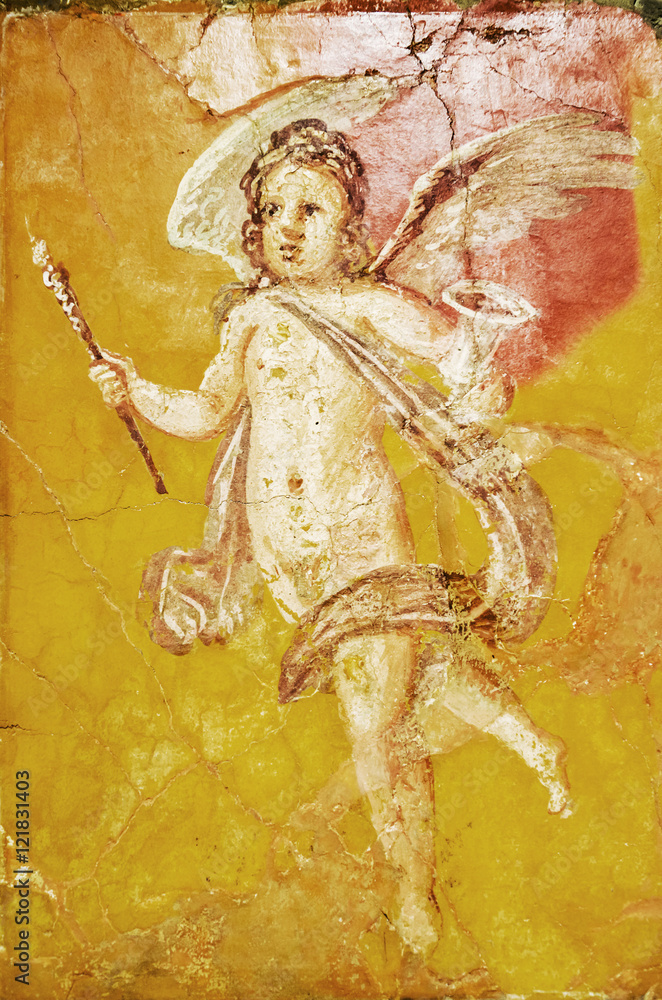 Naklejka premium Roman fresco from Pompeii