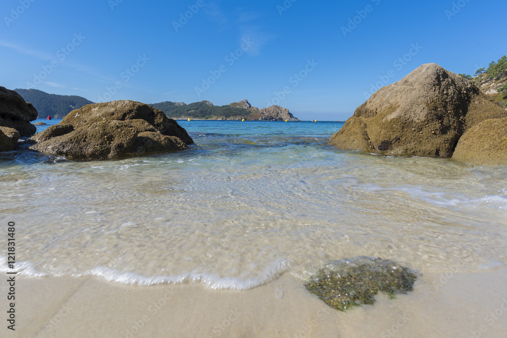 Beach of Nuestra Senora (Cies Islands, Pontevedra - Spain).