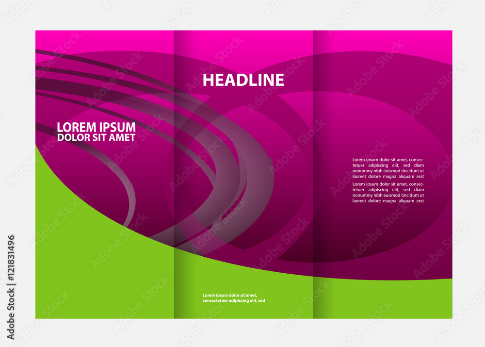 Fototapeta premium brochure folder leaflet background, block for images 