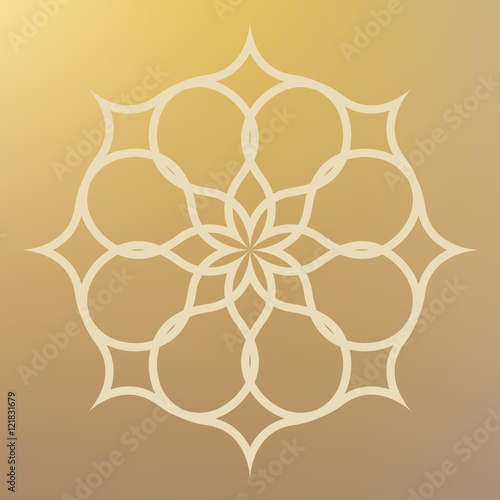 Abstract pattern illustration in arabian style. Vector illustration