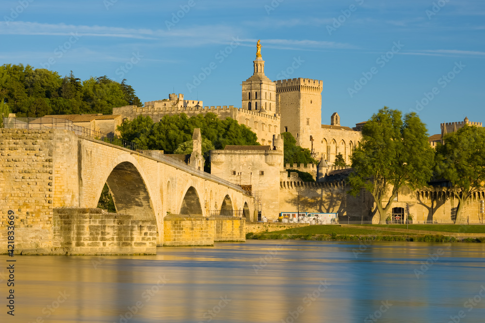 Avignon in a summer evening