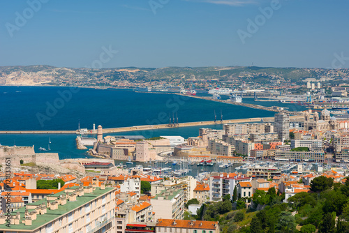 Marseille at a summer day