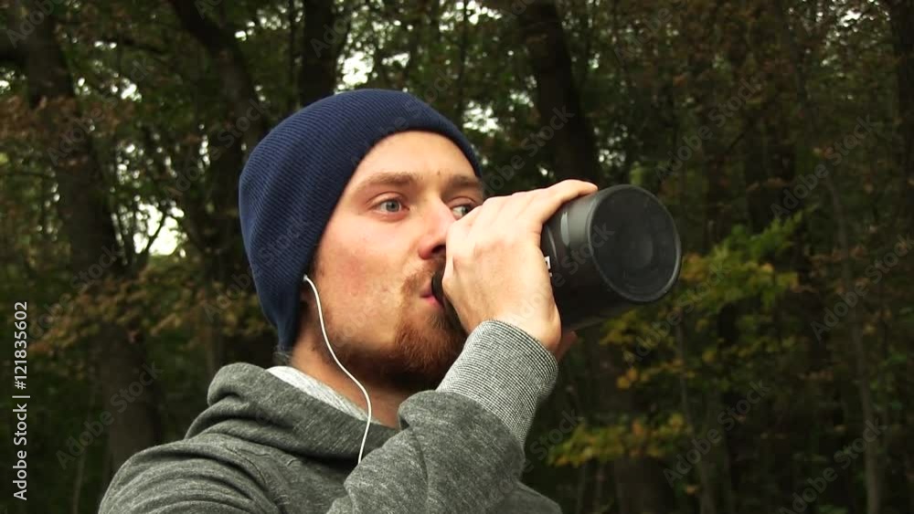 Strong Athletic Man After Workout Training Strong Athletic Man After Workout Training