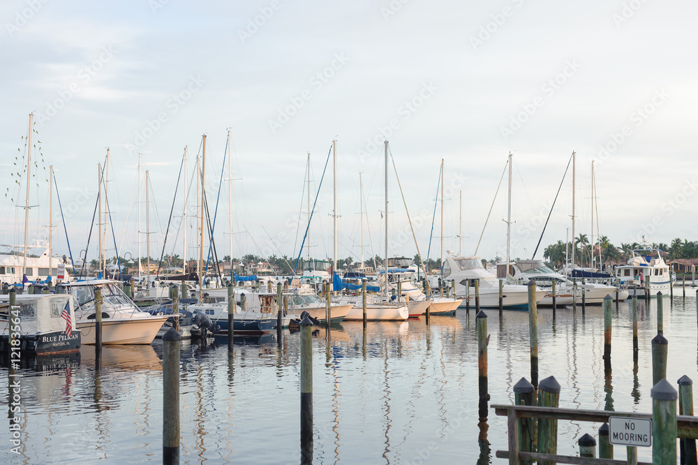 Fototapeta premium Marina in southwest florida