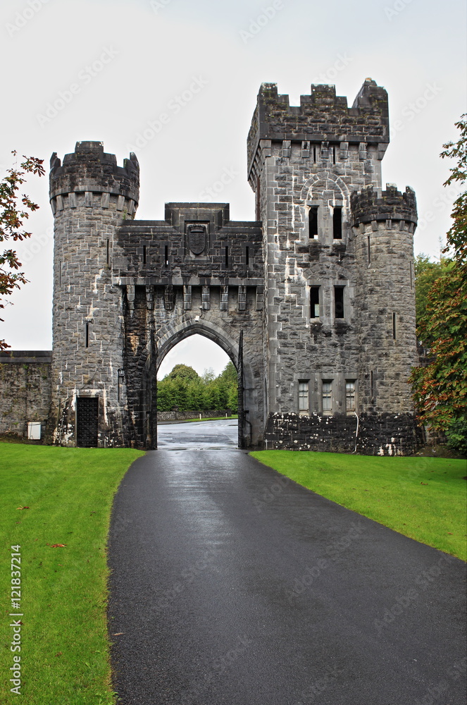 Ashford castle. County Mayo, Ireland - HDR