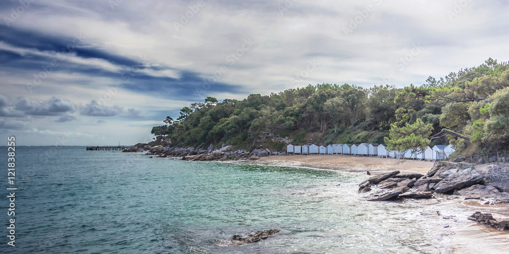 Naklejka premium Plage de l'anse rouge