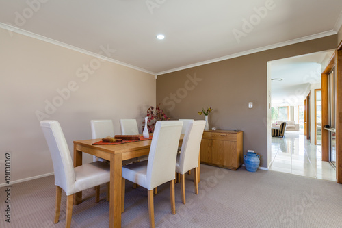 Dining and living area