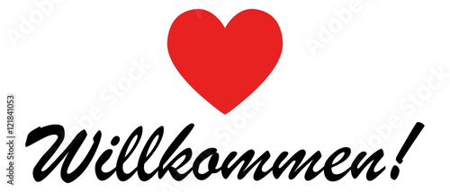 Herz Willkommen
