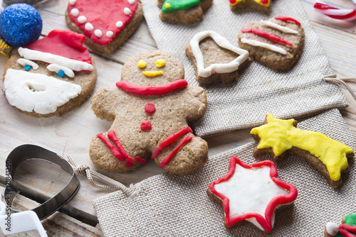 Fototapeta Naklejka Na Ścianę i Meble -  Assortment biscuits for christmas