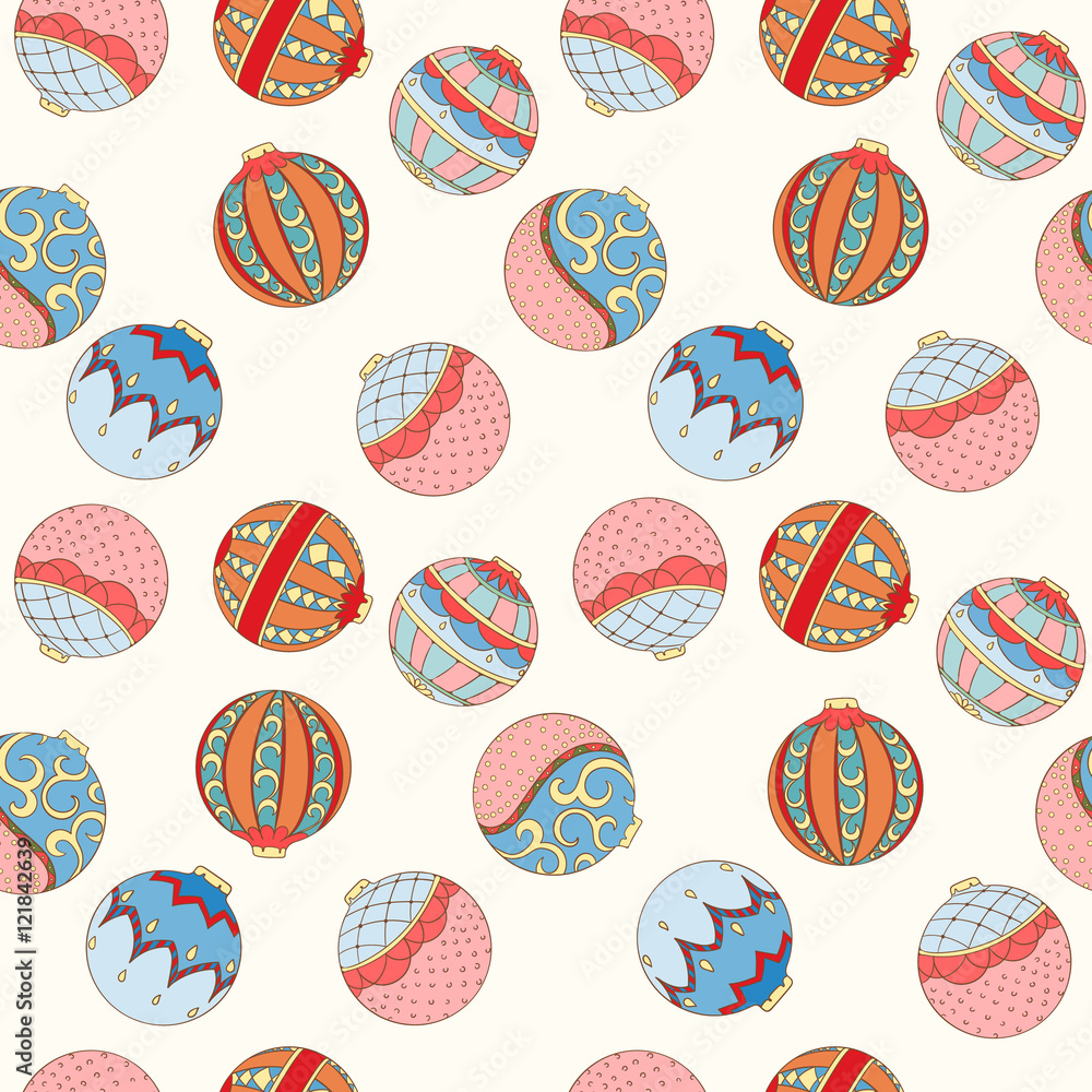 Christmas and New Year seamless pattern Christmas and New Year seamless pattern