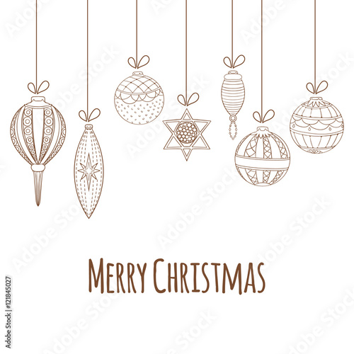 Christmas and New Year invitation card.