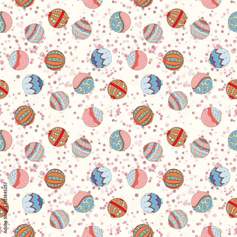 Christmas and New Year seamless pattern Christmas and New Year seamless pattern