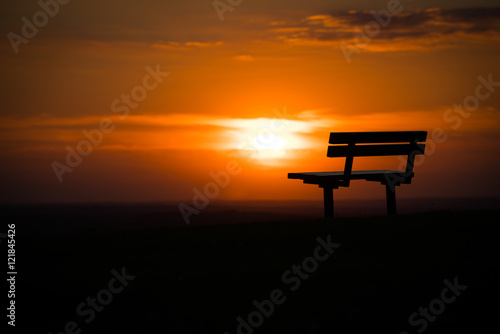Epson sunset bench