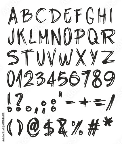 Handwritting Distorted Font