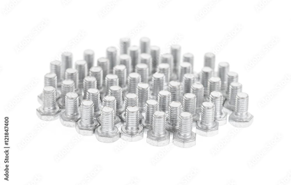 Screws isolated on white Screws isolated on white