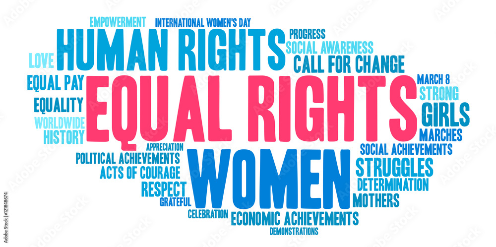 Equal Rights Word Cloud on a white background. Equal Rights Word Cloud on a white background.