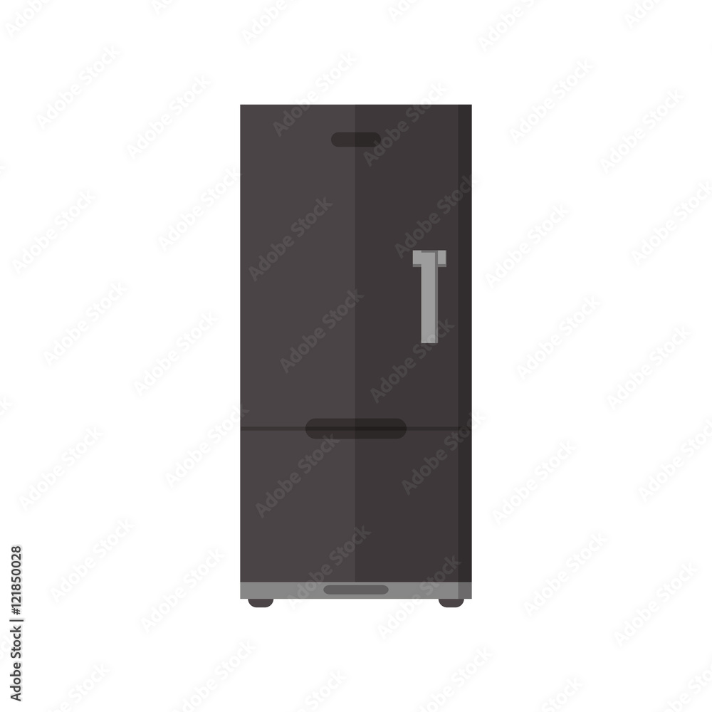 flat design single fridge icon vector illustration flat design single fridge icon vector illustration