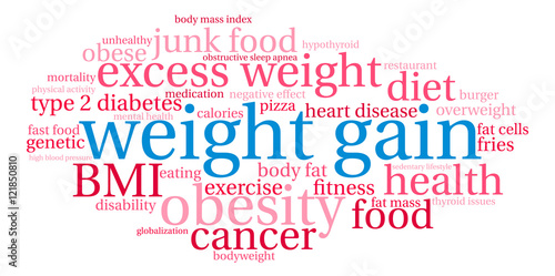 Weight Gain Word Cloud