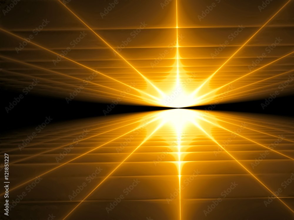 Abstract rays and perspectime - digitally generated image Abstract rays and perspectime - digitally generated image