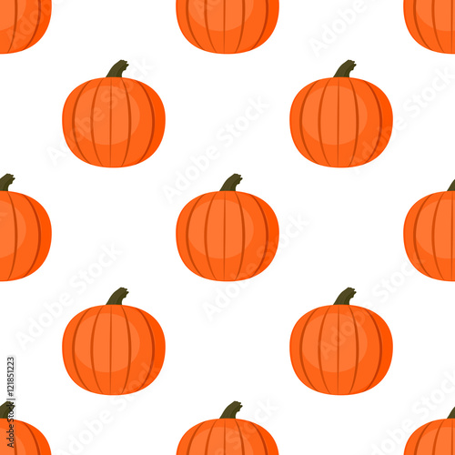 Seamless background with pumpkins.