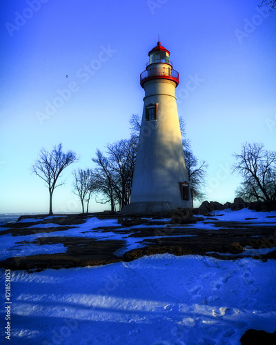 Marblehead Lighthouse Ohio sunset
