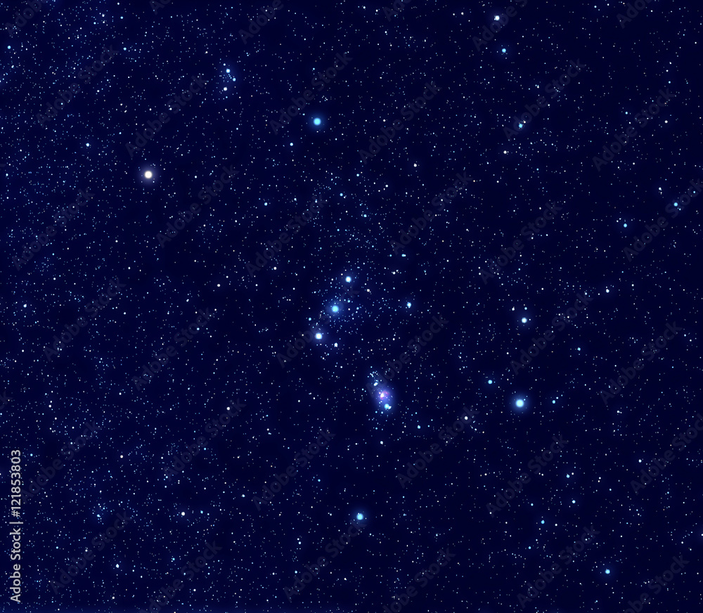 Orion constellation - obrazy, fototapety, plakaty 