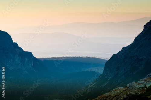Morning of the Slovakian Tatras.