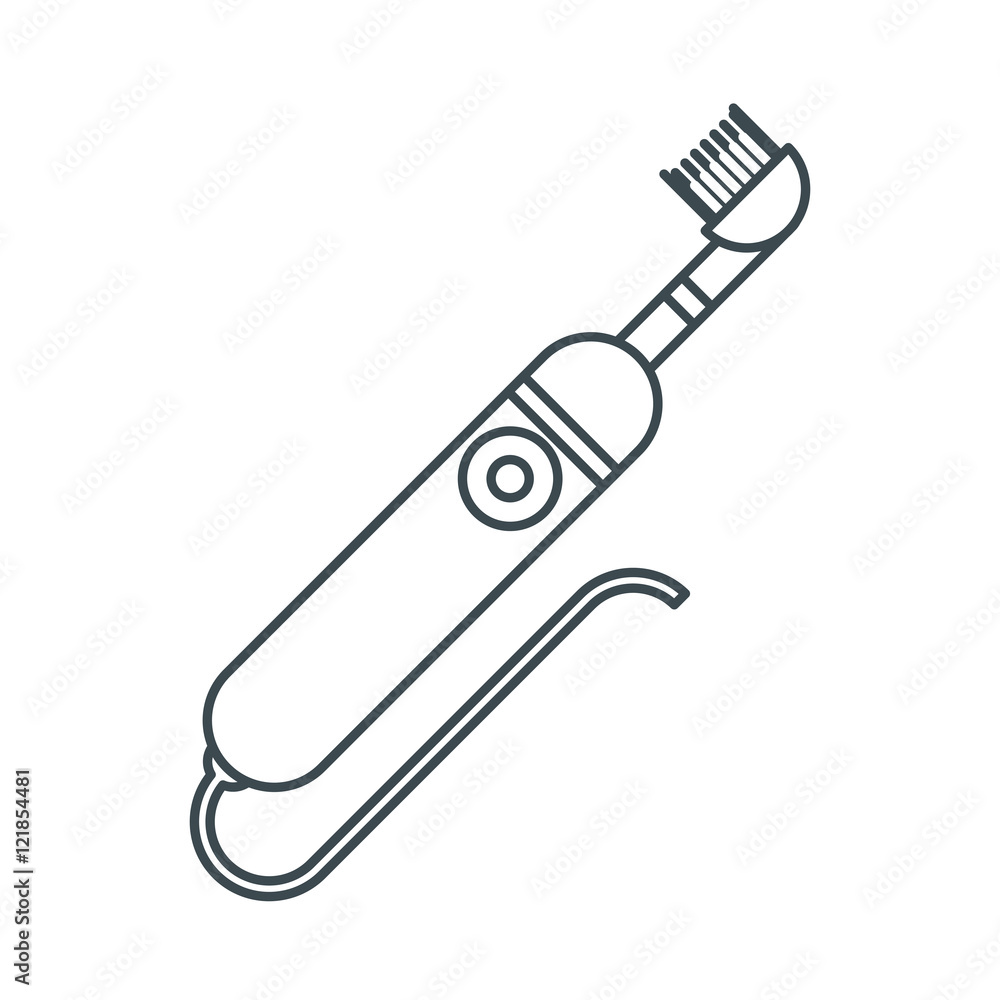 Fototapeta premium electric toothbrush icon. Dental medical and health care theme. Isolated design. Vector illustration