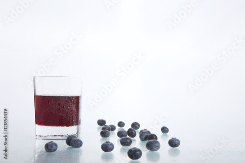 blueberries with blueberry juice 2